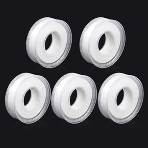 شريط السباكين BOMEI PACK، شريط PTFE، شريط تفلون، 1/2 بوصة × 520 بوصة، شريط مانع للتسرب، شريط ختم الخيط لرأس الدش، شريط ختم السباكة لأنابيب المياه (10)