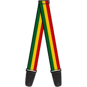 Buckle-Down Guitar Strap Rasta 2 Inches Wide