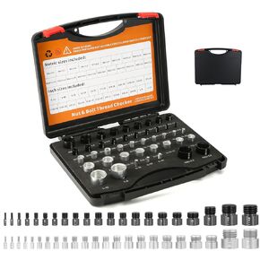 44 Male/Female Bolt Size and Thread Gauge, Nut and Bolt Thread Checker Box (23 Inch & 21 Metric) Bolt and Nut Gauges for Recognizing Size on Tricky and Narrow Area