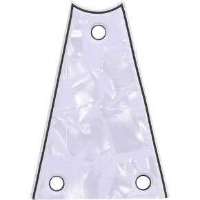 PATIKIL Metal Guitar Rod Cover Plate 3 Ply 3 Holes White Grey for Electric Guitar Bass Accessory