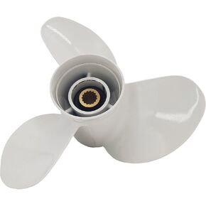 13x19-K 6E5-45941-00-EL Boat Motor Aluminum Outboard Propeller - for Yamaha Outboard Engines 50HP 60HP 70HP 75HP 80HP 85HP 90P 100HP 115HP 130HP 140HP - 15 Tooth-RH