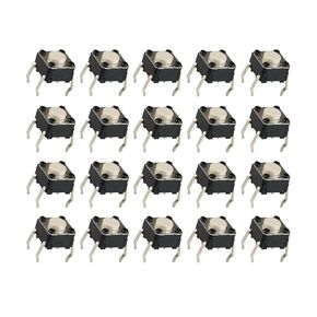 20Pcs B3F-1000 pushbutton tact Switch, Momentary Tactile Tact Push Button Switch,SPST-NO, 50mA 24VDC 6X6X4.3mm