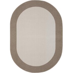 Joy Carpets Easy Going 5'4" Round Area Rug in Color Neutral
