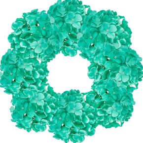 10pcs Hydrangea Silk Flowers Heads with Stems Artificial Hydrangea Flowers for Wedding Home Party Baby Shower Decor (Baby Pink)
