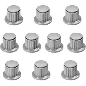 uxcell Plastic Potentiometer Rotary Knob 4mm Insert Shaft 26x20mm Gray 10pcs