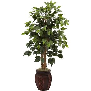 Nearly Natural 44in. Ficus Tree with Decorative Planter