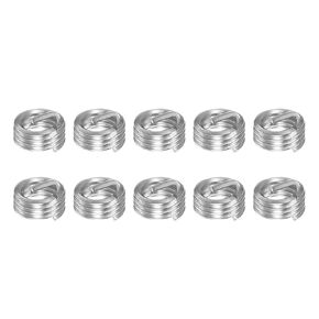 10pcs Wire Thread Inserts M4 x 0.7 1D 304 Stainless Steel Helical Coiled Wire Threaded Sleeve