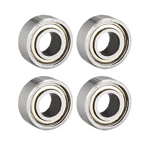uxcell 683ZZ Ball Bearing 3mm x 7mm x 3mm Double Shielded 683-2Z Deep Groove Bearings, Carbon Steel (Pack of 4)