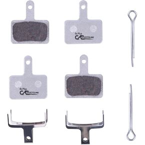 2 Pairs Resin Brake Pads for Shimano MT200 B01s M315 M355 M515 M525 C501 C601 M375 M395 M415 M416 M446 M465 Deore, Tektro e10 11 brake pads and More, Smooth Braking, Low Noise, Long Life