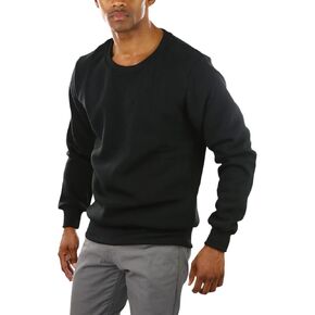 ToBeInStyle Men's Long Sleeve Crew Neck Cotton-Poly Blend Sweatshirt in Kuwait