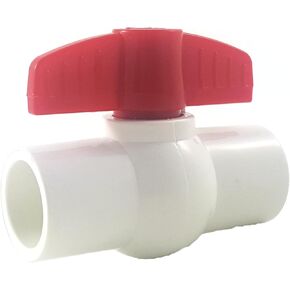 PVC COMPACT BALL VALVE 1/2" - Socket - Sanipro - (Pack of 10)