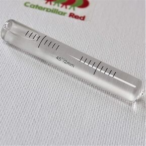Replacement Level Glass Vial, Spirit Bubble Level, Clear with nib, Accurate, 70mm x 11mm - Transparent, 2 3/4 x 7/16