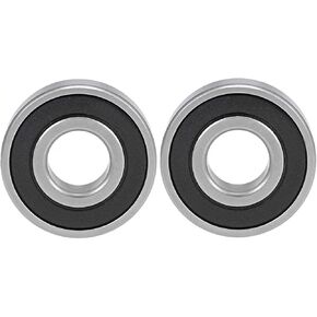 [عبوة من قطعتين] RENGYI 6203-16-2RS محامل كروية ذات أخدود عميق 16 مم تتحمل 40 مم OD 12 مم فولاذ كروم in Kuwait