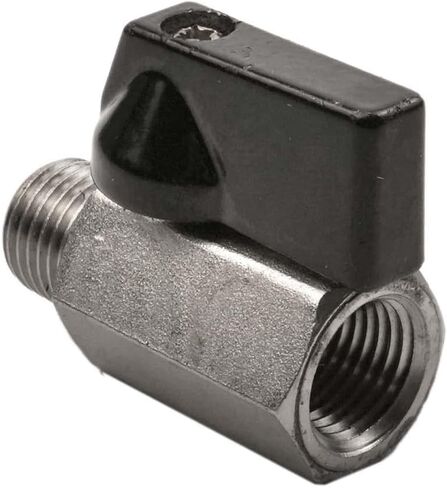 Mini 1/4" Male 1/4 Inch Female NPT Brass Ball Shut Off Valve Water Air Fluid in Kuwait