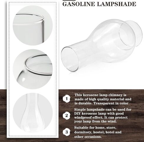 غطاء مصباح الزيت الزجاجي الزجاج الشفاف غطاء مصباح الكيروسين مصباح زيت مدخنة مصباح الكيروسين المنفوخ يدويًا غطاء خفيف غطاء عاكس الضوء الزيتي العتيق in Kuwait