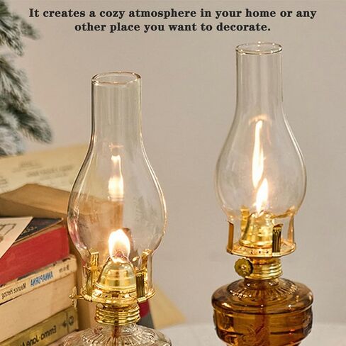 غطاء مصباح الزيت الزجاجي الزجاج الشفاف غطاء مصباح الكيروسين مصباح زيت مدخنة مصباح الكيروسين المنفوخ يدويًا غطاء خفيف غطاء عاكس الضوء الزيتي العتيق in Kuwait