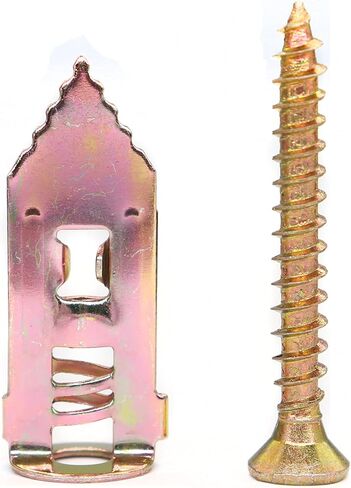 binifiMux Drywall Anchors with Self Drilling Screws Kit for Sheetrock Hanging TV Shelf Strap Cabinet Decoration Fixing Curtain (12x30mm 220pcs) in Saudi Arabia