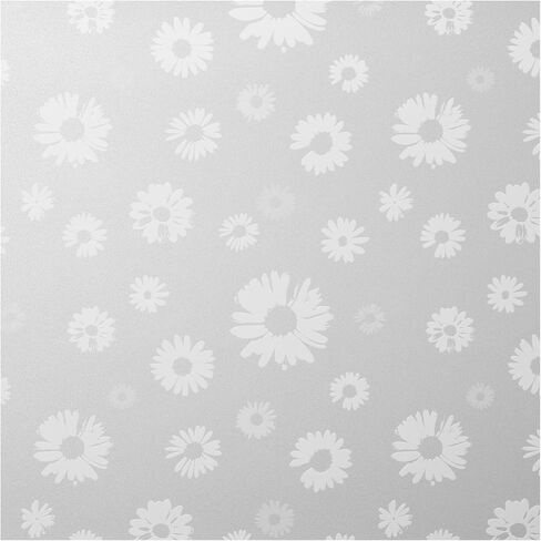 Navaris Privacy Film for Glass Windows - Frosted Window Film - Opaque Self Adhesive Covering - No Adhesives for Easy Application and Removal - Floral Print 2 in Saudi Arabia