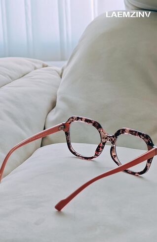 نظارة بلو لايت للنساء، إطار سميك مربع TR90، لنظارات الكمبيوتر ونظارات الألعاب LA038 in Kuwait