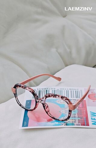 نظارة بلو لايت للنساء، إطار سميك مربع TR90، لنظارات الكمبيوتر ونظارات الألعاب LA038 in Kuwait