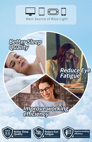 نظارة بلو لايت للنساء، إطار سميك مربع TR90، لنظارات الكمبيوتر ونظارات الألعاب LA038 in Kuwait