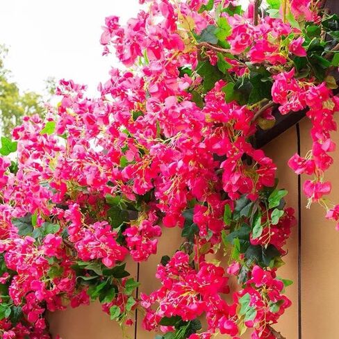 40Pcs in Bulk Artificial Bougainvillea Silk Flowers Branches Long Plant Stems 45" for Wedding Centerpieces, Bussiness Decoration Project, Indoor & Outdoor Decoration (Cream White - 40Pcs) in Saudi Arabia