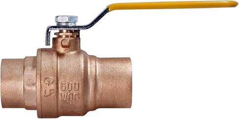 MIDLINE VALVE 822C234 Full Port Forged Brass Ball Valve with Solder Cups, 1/2'' in Saudi Arabia
