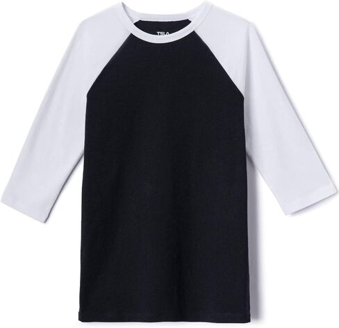 TSLA Kid's 3/4 Sleeve Baseball Jersey Shirts, Casual Dynamic Cotton T-Shirts, Quarter Sleeve Raglan Tops in Saudi Arabia