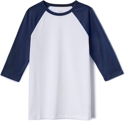 TSLA Kid's 3/4 Sleeve Baseball Jersey Shirts, Casual Dynamic Cotton T-Shirts, Quarter Sleeve Raglan Tops in Saudi Arabia