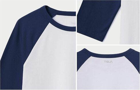 TSLA Kid's 3/4 Sleeve Baseball Jersey Shirts, Casual Dynamic Cotton T-Shirts, Quarter Sleeve Raglan Tops in Saudi Arabia