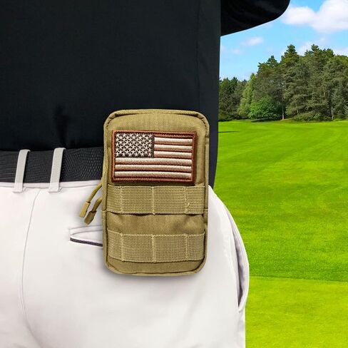 Golf Tee Bag, Professional Zipper Golf Players Valuables Tee/Ball Pouch Bag, Zipper Golf Utility Pouch with Clip to Attach on Golf Bag and Waist in Saudi Arabia