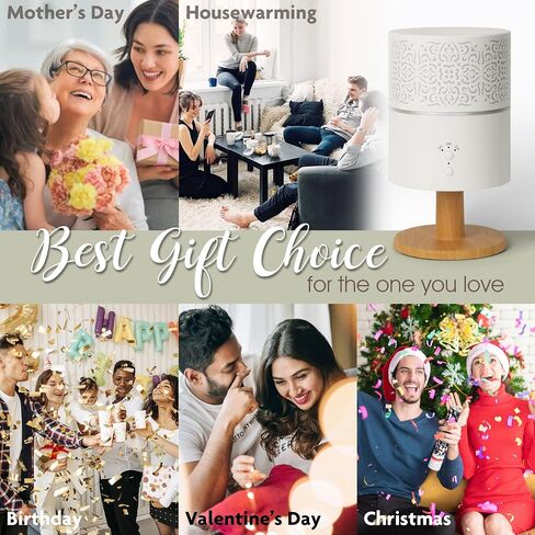 Earnest Living Essential Oil Diffuser Classic Lamp Diffuser 260ml Timers Night Lights and Auto Off Function Home Office Humidifier Aromatherapy Diffusers for Essential Oils in Saudi Arabia