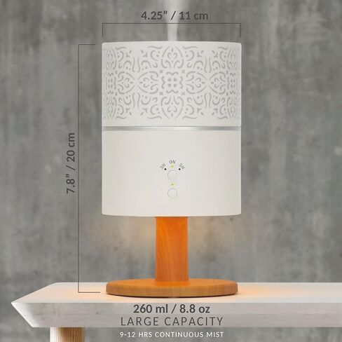 Earnest Living Essential Oil Diffuser Classic Lamp Diffuser 260ml Timers Night Lights and Auto Off Function Home Office Humidifier Aromatherapy Diffusers for Essential Oils in Saudi Arabia