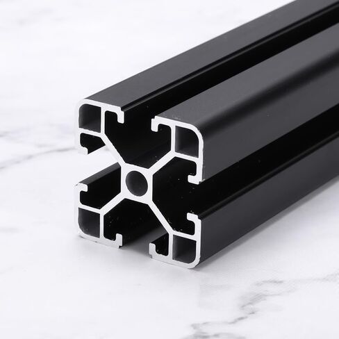 Uxcell V Slot 4040 الألومنيوم النتوء الشخصي المعيار الأوروبي 400 مم × 40 مم بأكسيد أسود خطي إطار بثق السكك الحديدية للطابعة ثلاثية الأبعاد، CNC، DIY in Saudi Arabia