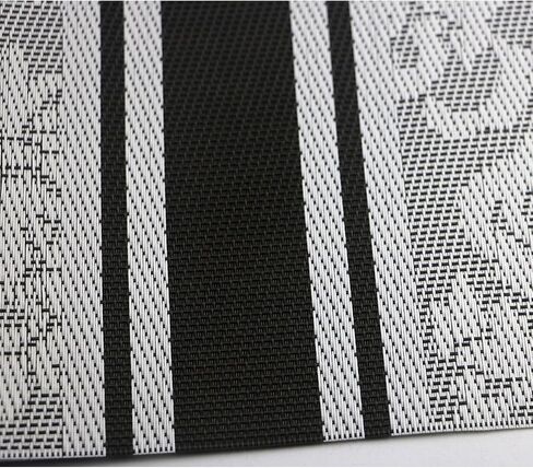 Luxury PVC Weave Placemats,Dining Table Mat Anti-Slip,Heat Insulation PlaceMat, Set of 4 (4, Multi Colors),30x45 cm in Saudi Arabia