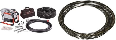 RIDGID 66497 K-60SP-SE 120-Volt Compact Sectional Drain Cleaning Machine Kit with 7/8" x 75' Cable and Attachments in Kuwait