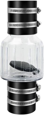 Silent Check Valve, 2-Inch Sump Pump Check Valve, Spring-loaded baffle prevents sewage backflow and silences, Sump Pump Life Expectancy Increase in Kuwait