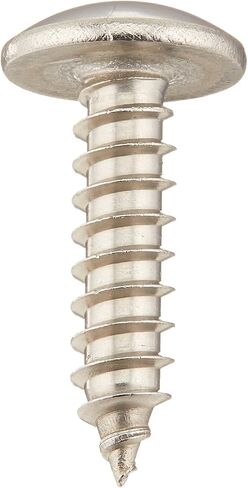 Small Parts 1012ABPT188 18-8 Stainless Steel Sheet Metal Screw, Plain Finish, Truss Head, Phillips Drive, Type AB, #10-16 Thread Size, 3/4" Length (Pack of 50) in Saudi Arabia