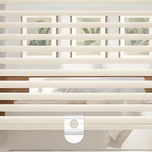 8 قطع مقبض ظلال نافذة مطوي لاسلكي، مقبض ظلال دوارة للسكك الحديدية السفلية البلاستيكية، مقابض عمياء لاسلكية رفع مشبك سحب للظلال السفلية أو القضيب (شفاف) in Kuwait