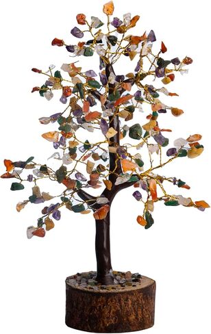 Crystal Tree for Home Decorations Crystals and Healing Stones Witchy Room Crystal Decor Tree Crystal Gifts Gem Tree Christmas Tree Stands for Real Tree (7 Chakra Tree) in Kuwait