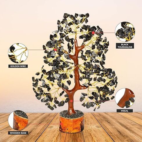 Crystal Tree for Home Decorations Crystals and Healing Stones Witchy Room Crystal Decor Tree Crystal Gifts Gem Tree Christmas Tree Stands for Real Tree (7 Chakra Tree) in Kuwait