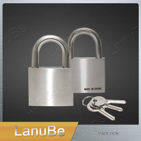 304 أقفال من الفولاذ المقاوم للصدأ على حد سواء للاستخدام في الهواء الطلق، قفل بهلوان دبوس، جسم عريض 2 بوصة، هيكل طويل من الفولاذ المقاوم للصدأ، حزمة من 2 in Kuwait