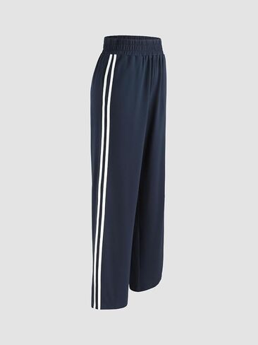 CIDER Elastic Waist Contrasting Trim Sweatpants in Kuwait