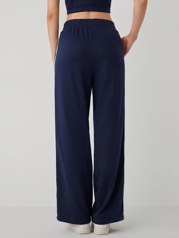 CIDER Elastic Waist Contrasting Trim Sweatpants in Kuwait