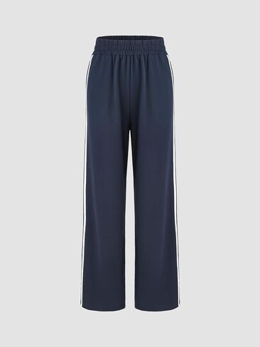 CIDER Elastic Waist Contrasting Trim Sweatpants in Kuwait