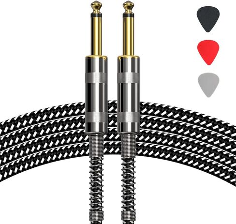 كابل جيتار MAONO 20FT 1/4 بوصة كابل أداة كهربائية سلك أمبير للجيتار الكهربائي، جيتار باس، مندولين كهربائي in Kuwait