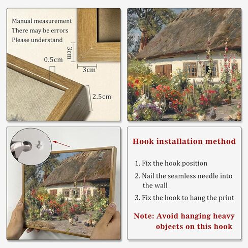 Colorful Farmhouse Painting Rustic Wildflower Prints Farmhouse Botanical Pictures Countryside Canvas Wall Art Farmhouse Wildflower Painting Nature Scenery Pictures Rustic Antique Wall Art 8x10in Framed in Saudi Arabia