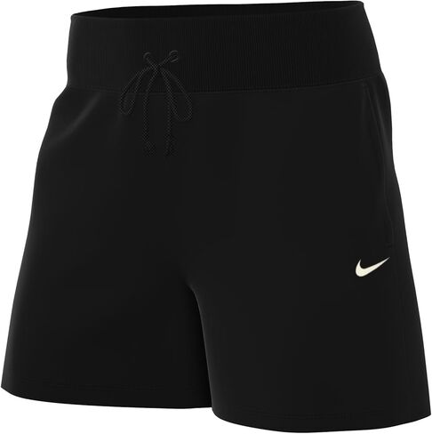 Nike Sportswear Phoenix Fleece Women's High-Waisted Loose Shorts (Black/Sail, FD1409-010) Size X-Small in Saudi Arabia