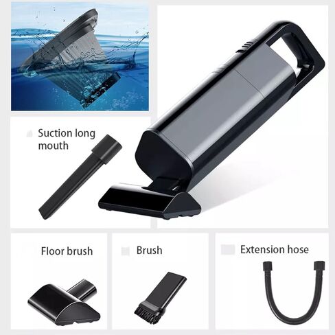 Vacuum Cleaner, Cordless Car Vacuum Cleaner, 9Kpa Powerful Suction Handheld Vacuums Cleaner, Fast Charging Portable Wet and Dry Vacuum Cleaner for Home Car Carpet Keyboard Cleaning in Saudi Arabia