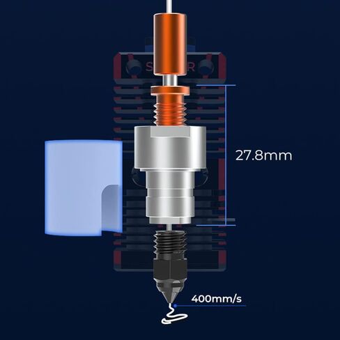 Creality Official 3D Printer Upgrade Spider Speedy Ceramic Hotend Kit,High Flow High Temperature Up to 300℃ Fit for Ender 3, Ender 3v2, Ender 3 pro, Ender 5/5 Pro/5 Plus and CR-10 Series 3D Printer in Saudi Arabia